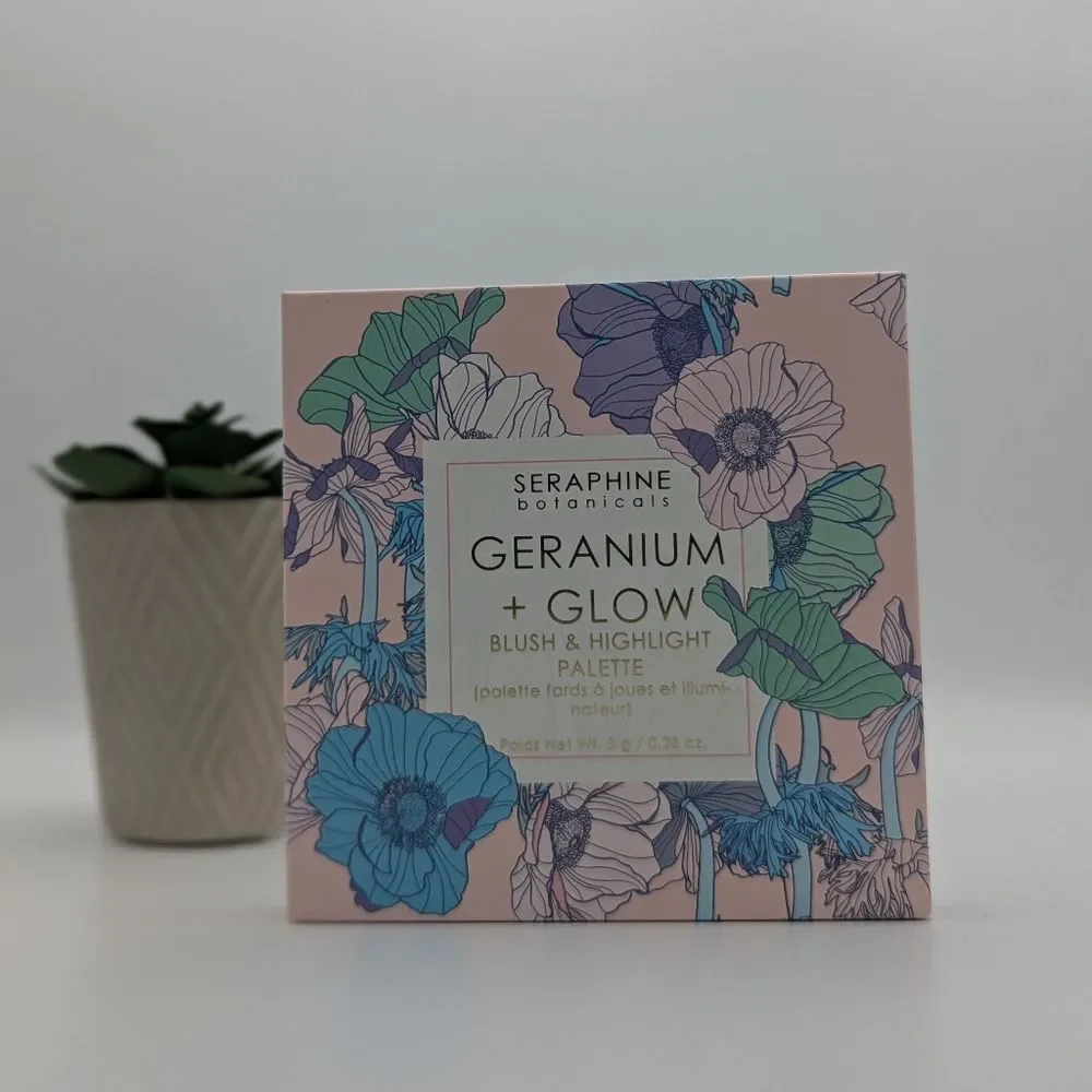 Seraphine Botanicals Geranium + Glow - Blush & Highlight Palette